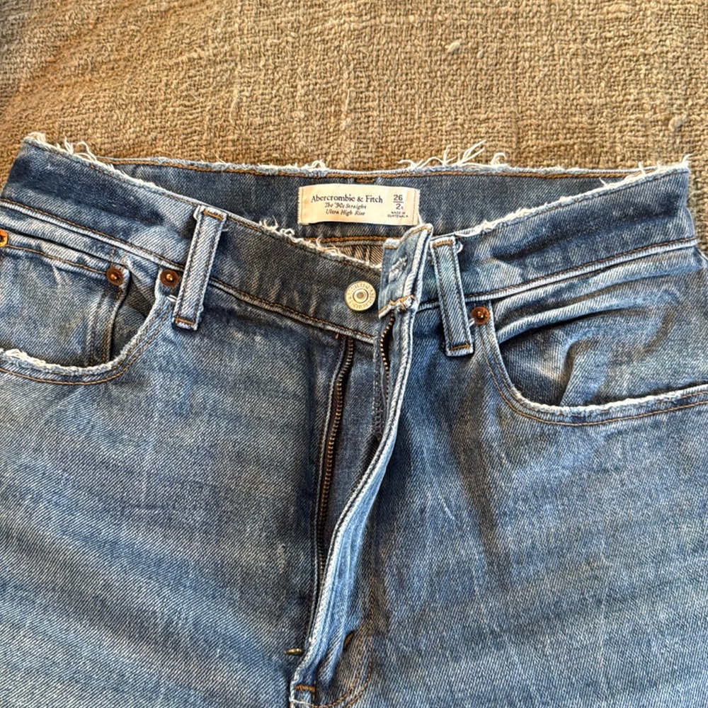 Abercrombie & Fitch Blue Straight Leg Jeans